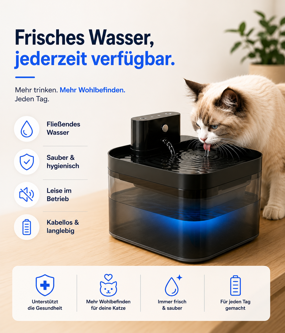 Luvito - Haustier Trinkbrunnen